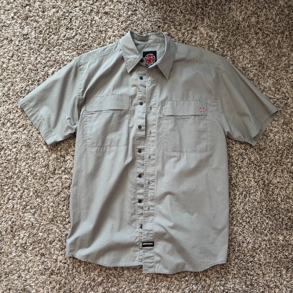 Independent Trucks Company Vintage 90s short sleeve button up Size Med